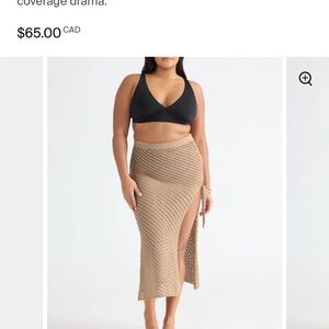 Knix Knit crochet swim skirt